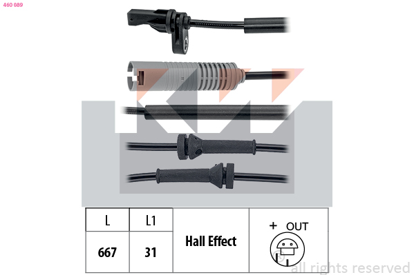 ABS sensor KW 460 089