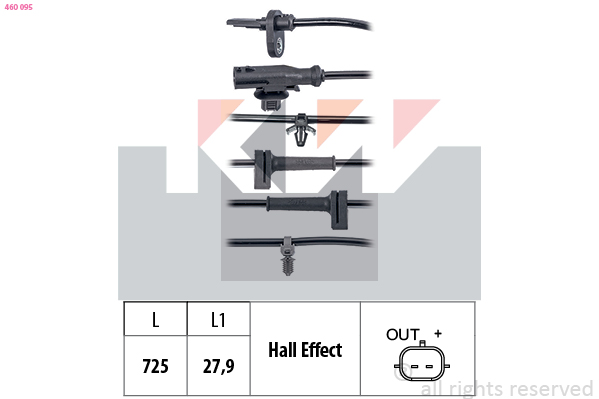 ABS sensor KW 460 095