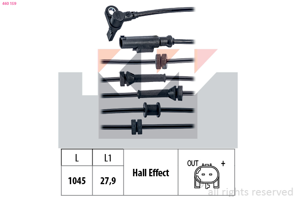 ABS sensor KW 460 159