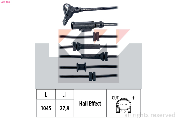 ABS sensor KW 460 160
