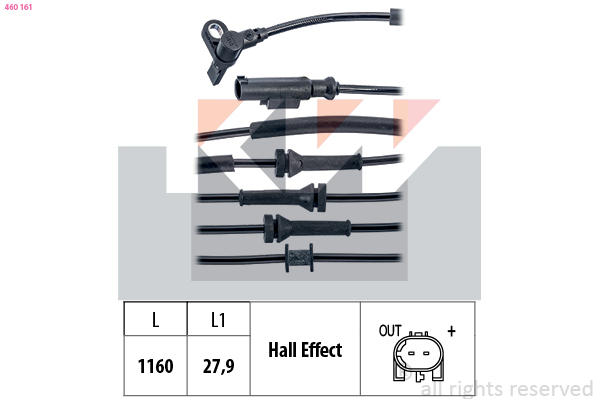 ABS sensor KW 460 161