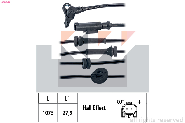 ABS sensor KW 460 164