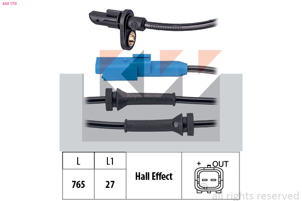 ABS sensor KW 460 170