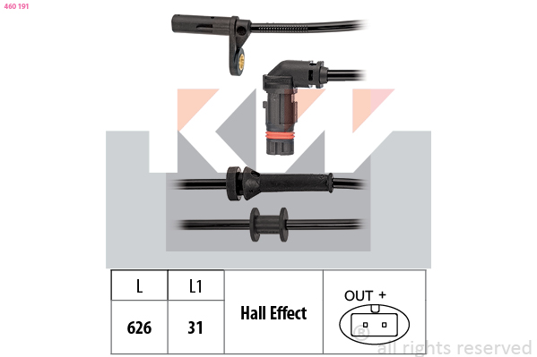 ABS sensor KW 460 191