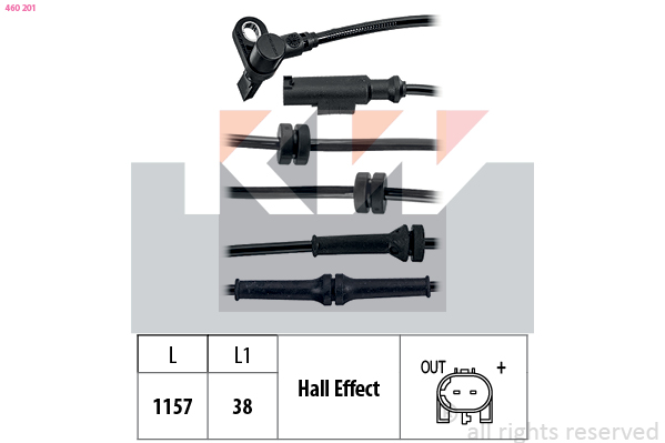 ABS sensor KW 460 201