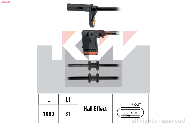 ABS sensor KW 460 208