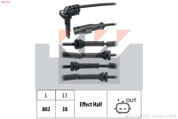 ABS sensor KW 460 219