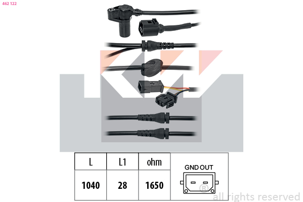 ABS sensor KW 462 122