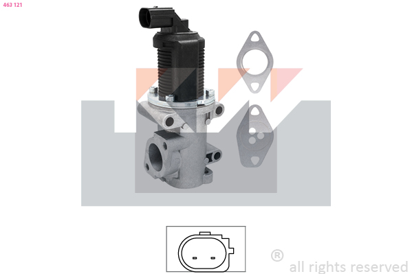 EGR-klep KW 463 121