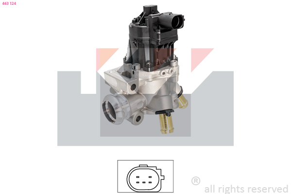 EGR-klep KW 463 124