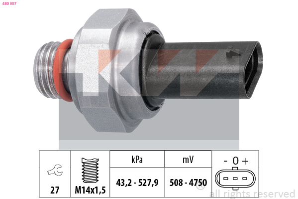 Uitlaatgasdruk sensor KW 480 007