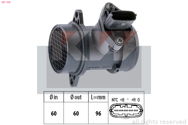 Luchtmassameter KW 491 158