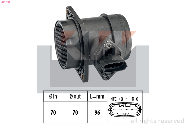 Luchtmassameter KW 491 159