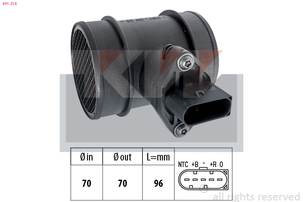 Luchtmassameter KW 491 214