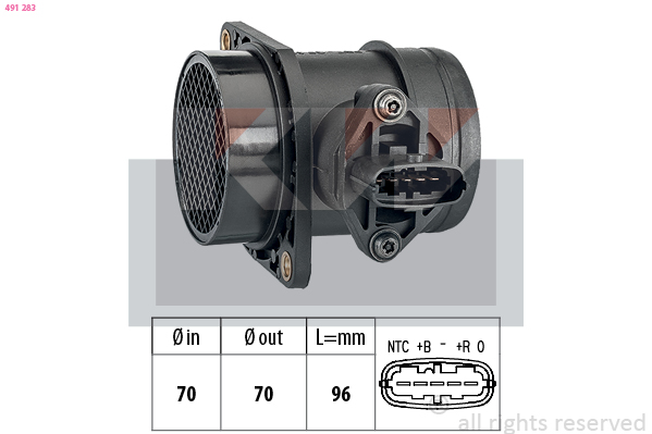 Luchtmassameter KW 491 283