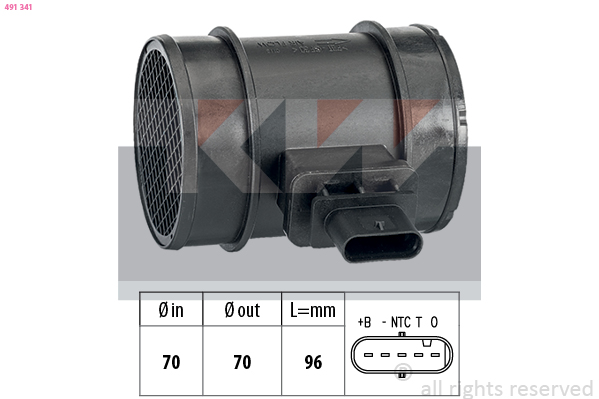 Luchtmassameter KW 491 341