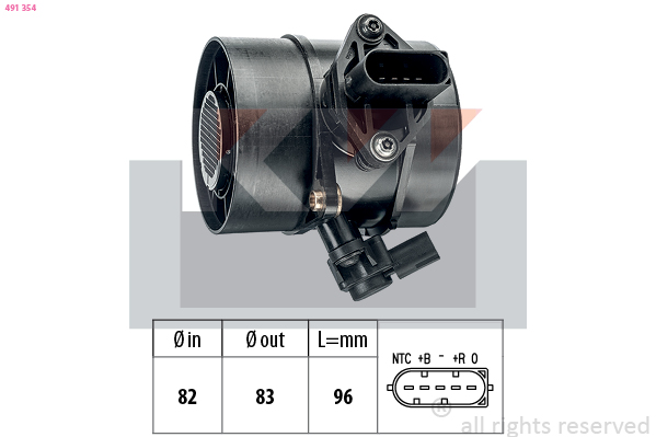 Luchtmassameter KW 491 354