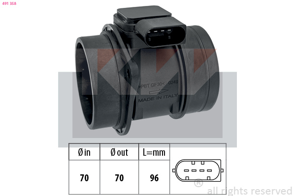 Luchtmassameter KW 491 358
