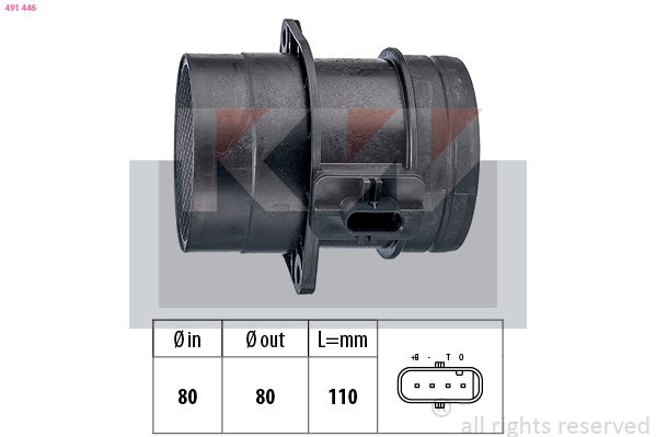 Luchtmassameter KW 491 446