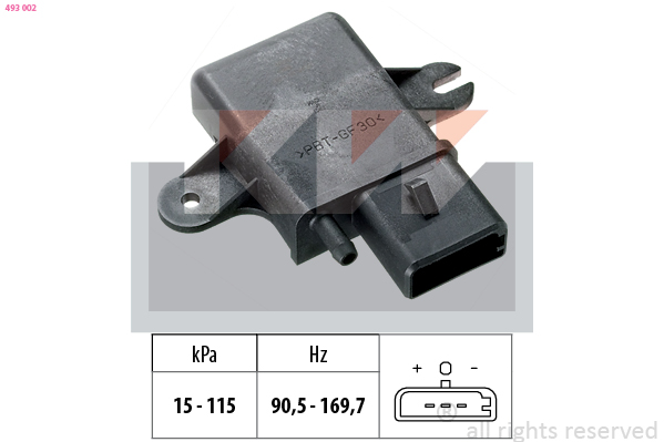 MAP sensor KW 493 002