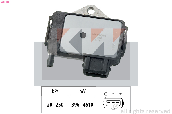 Vuldruk sensor KW 493 016