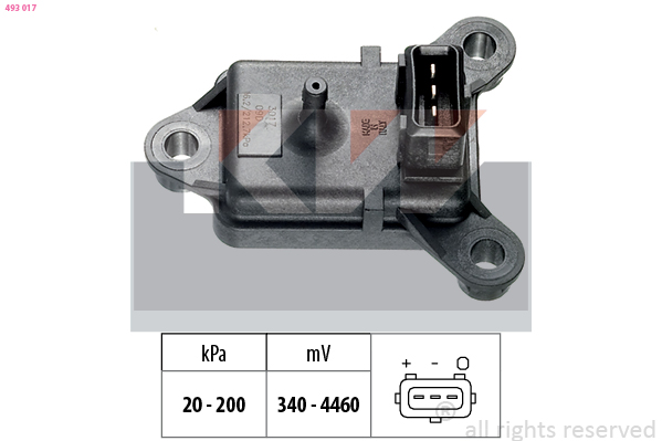 MAP sensor KW 493 017