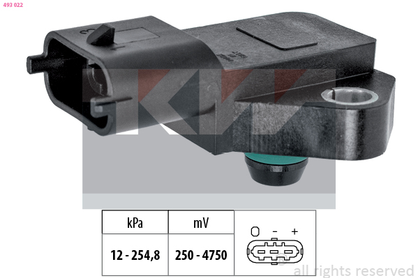 MAP sensor KW 493 022