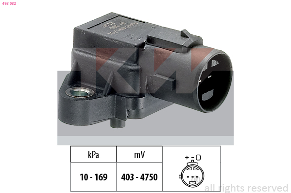 MAP sensor KW 493 032