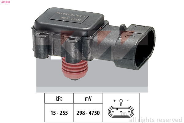 Vuldruk sensor KW 493 051