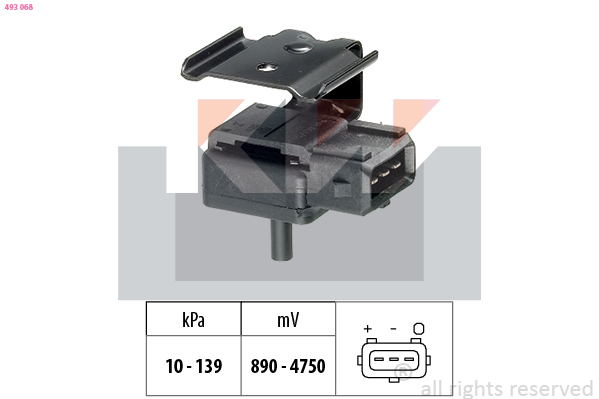 MAP sensor KW 493 068