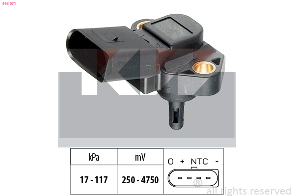 MAP sensor KW 493 071