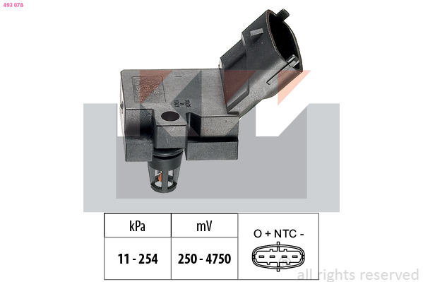 Vuldruk sensor KW 493 078