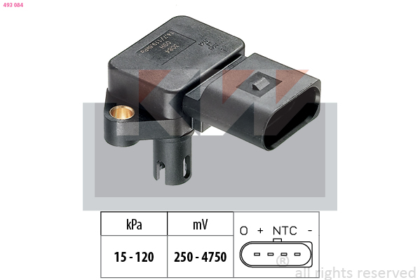 MAP sensor KW 493 084