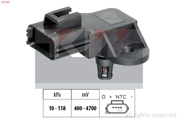 MAP sensor KW 493 093