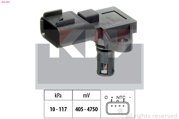 MAP sensor KW 493 097