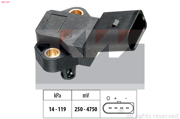 MAP sensor KW 493 101