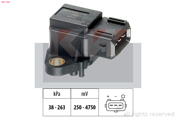 Vuldruk sensor KW 493 104