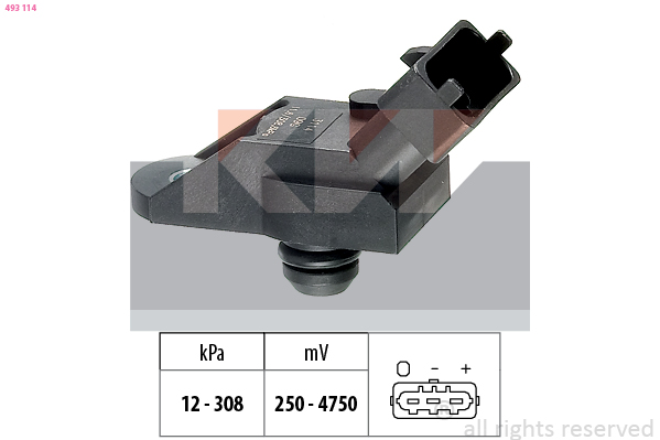 MAP sensor KW 493 114