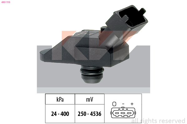 MAP sensor KW 493 115