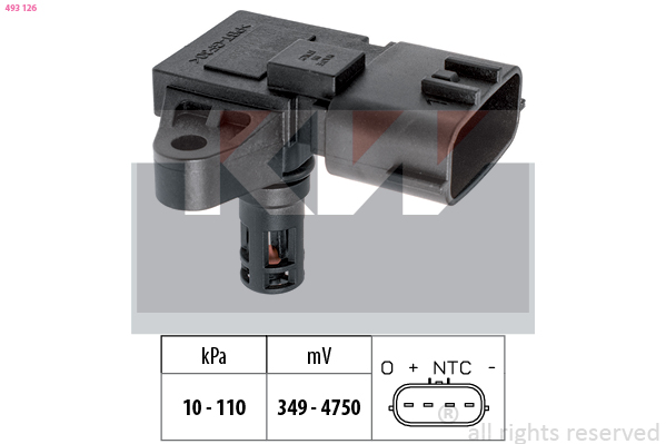 Vuldruk sensor KW 493 126