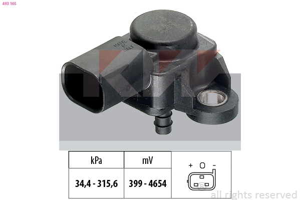 Uitlaatgasdruk sensor KW 493 165