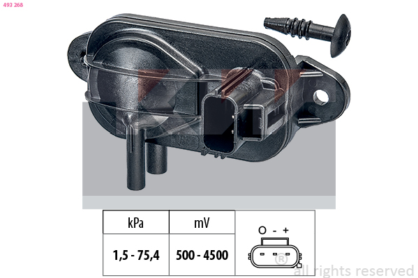 Uitlaatgasdruk sensor KW 493 268