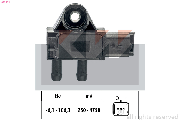 Uitlaatgasdruk sensor KW 493 271