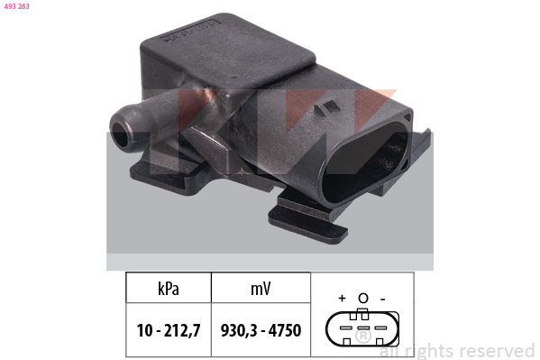 Uitlaatgasdruk sensor KW 493 283