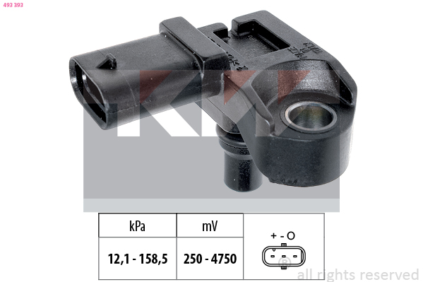 Inlaatdruk-/map sensor KW 493 393