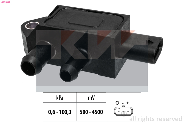 Uitlaatgasdruk sensor KW 493 404