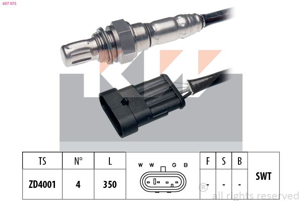 Lambda-sonde KW 497 075