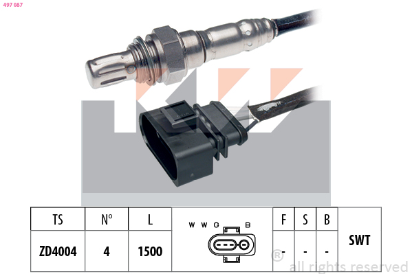 Lambda-sonde KW 497 087