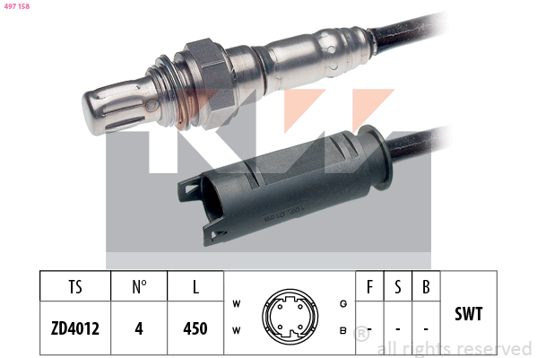 Lambda-sonde KW 497 158