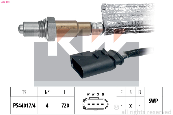 Lambda-sonde KW 497 163